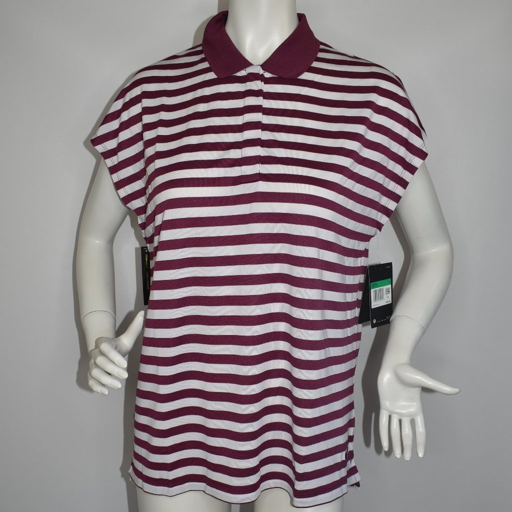 Nike New XL Dri-Fit Women’s Striped Golf Polo